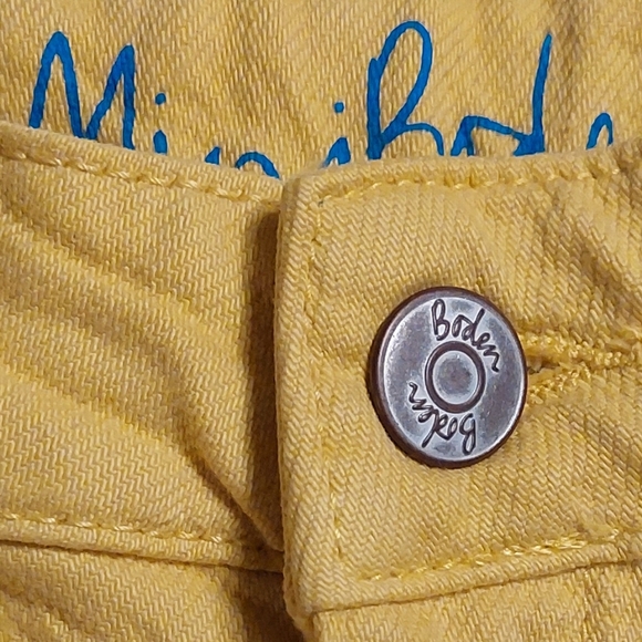 Mini Boden nwt yellow shorts size 11 - Picture 15 of 16